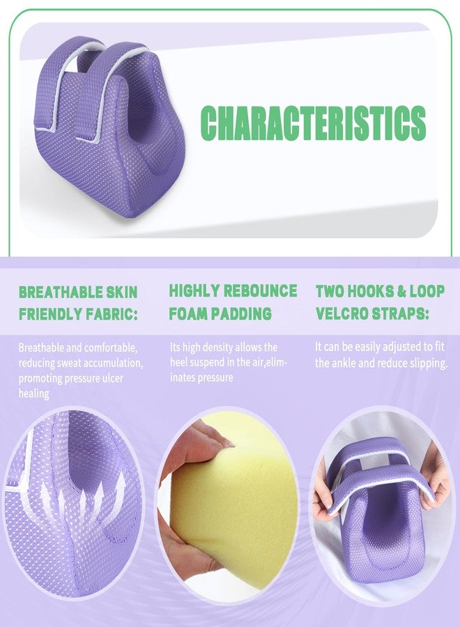 Ehucon 3D Heel Protectors for Pressure Sores,Ankle Elevation Pillow Foot Support Cushion for Bed Sores,Heel Cushions for Heel Pain Relief - Image 3